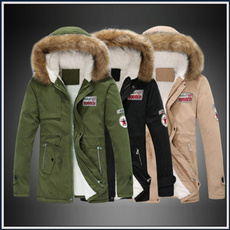 Jacket, slim, fur, Winter