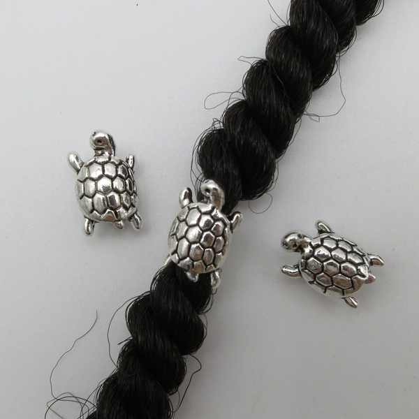 10Pcs/Lot Tibetan silver hair braid dread dreadlock beads clips cuffs  approx 5mm inner hole | Wish