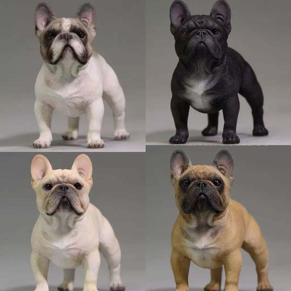1/6 French Bulldog Carve Model Resin Animal Dog Pet Model For 12'' Action Figure 