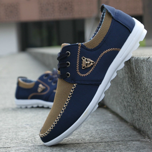 new brand canvas casual men shoes 