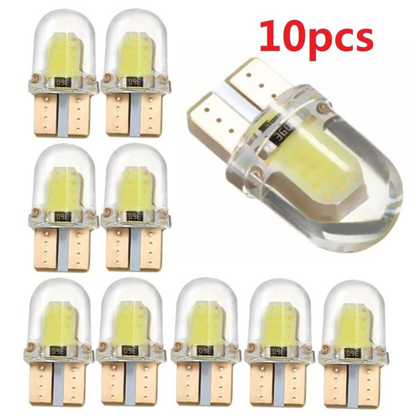 Details about   T10 194 168 W5W COB 8SMD LED CANBUS Silica Bright White License Light Bulbs New