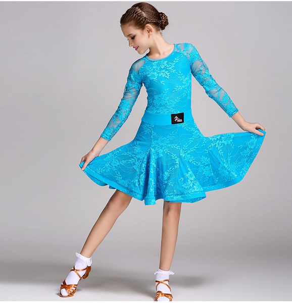 2018 NEW Kids Latin Salsa Ballroom Dance Dress Girls Dancewear Costumes # FY1028 | Wish