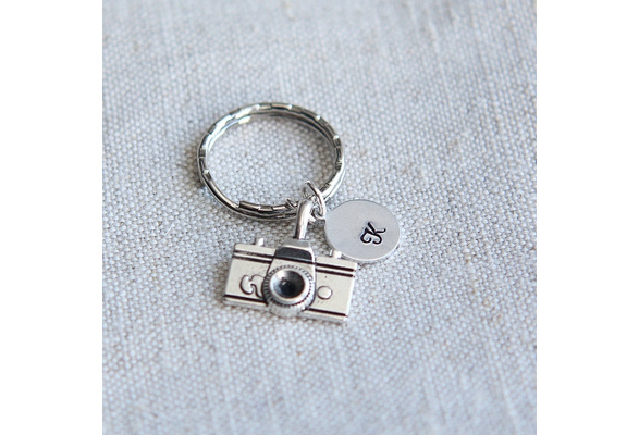 VINTAGE CAMERA German camera by V Monogram AK Keychain