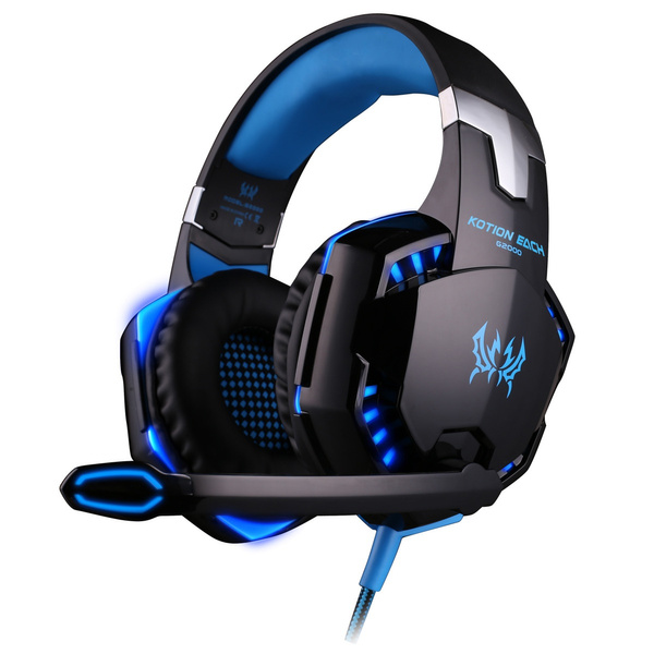 Gotoostore® Gamer Headset Gaming Headset Microfono Wired Stereo Bass Micro Cuffia  per PC Giochi con LED Light Control per PC Giochi Video Smartphone Tablet |  Wish