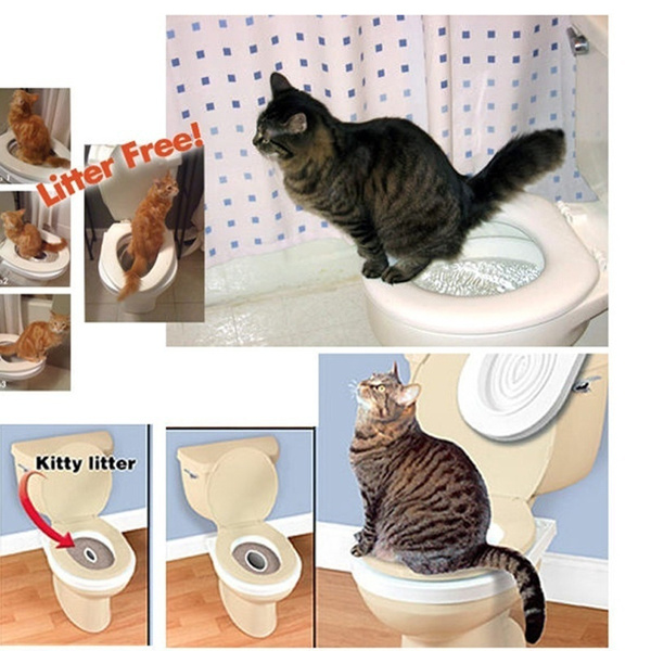 Toilette Pour Animaux De Compagnie Toilette Litiere Chats Chats Fournitures De Formation Toilettes Toilettes Kitten Closestool Seat Cat Cleaning Wish