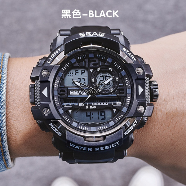 Analog men's discount watch black sbao