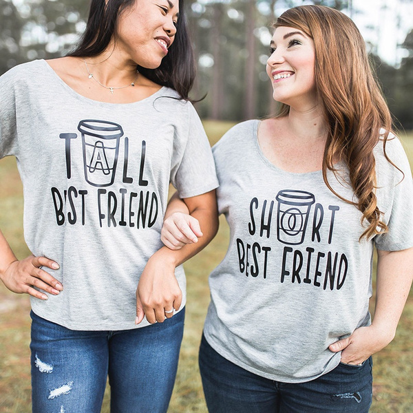 tall and short best friend t shirt