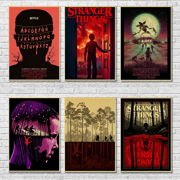 Stranger Things Series Wall Art Poster Print Netflix Original Posters  Pictures