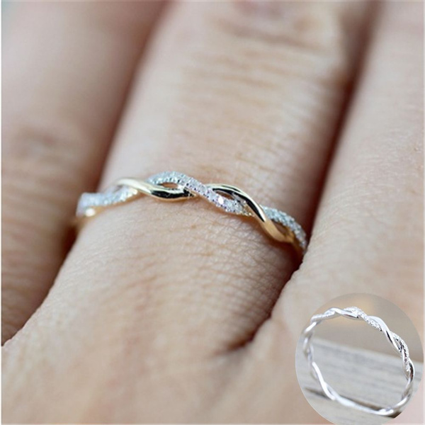 Newly Arrived Tiny Ring,Small Ring,Dainty Ring,Stacking Ring,Stackable Ring,7  Diamond Ring,Rose Gold Ring,Small Gold Ring,silver Engagement Ring,Christmas  Gift for Women | Wish