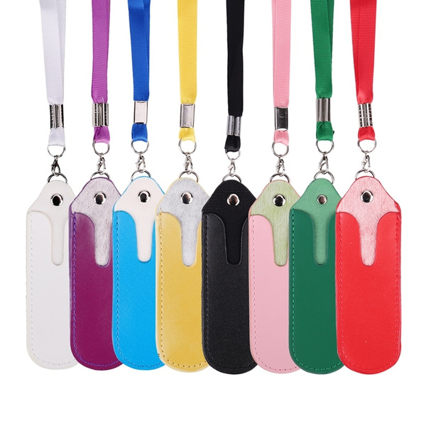 Electronic Cigarette Bag Ego Leather Lanyard Ring Necklace