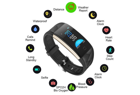 T20 Smart Bracelet Heart Rate Monitor Activity Tracker Smart Band