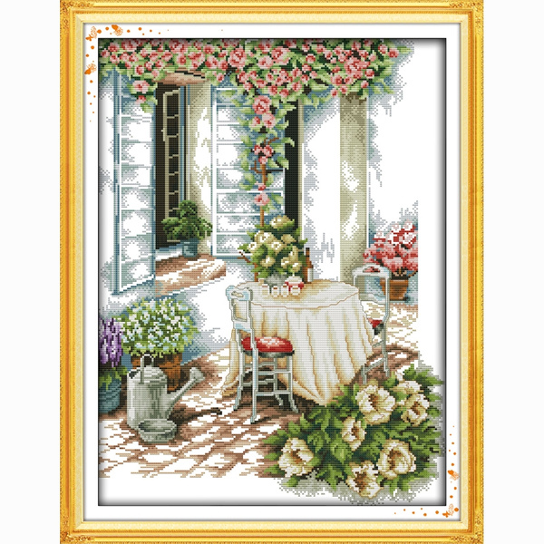 Plants and Flowers Embroidery Kit Set - Great Home Decor