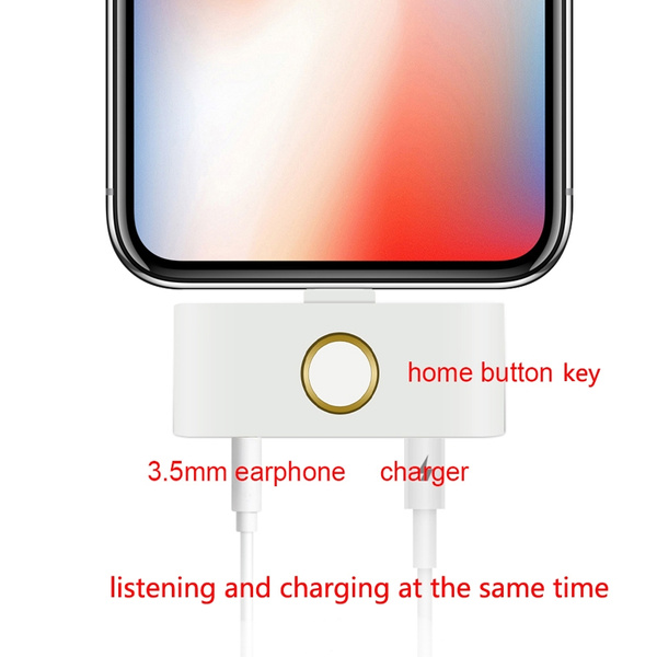 Home Key For Apple Iphone X Phone Adapter Brand Home Button And Audio Jack Charging At The Same Time Wish