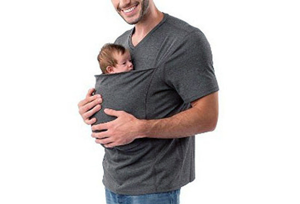 mens baby carrier shirt