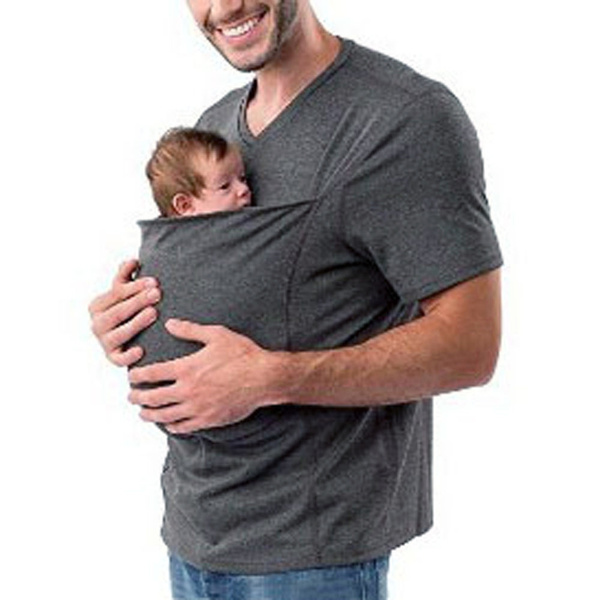Baby Carrier Sling Kangaroo T-Shirt Men 