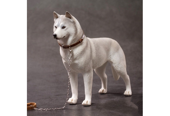 Fashion 1/6 Siberian Husky Model Toys Simulation Pet Dog Model