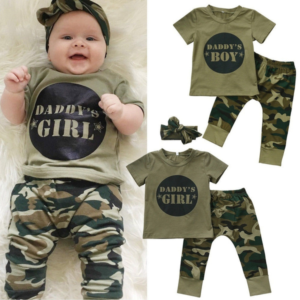 baby girl newborn camo outfits