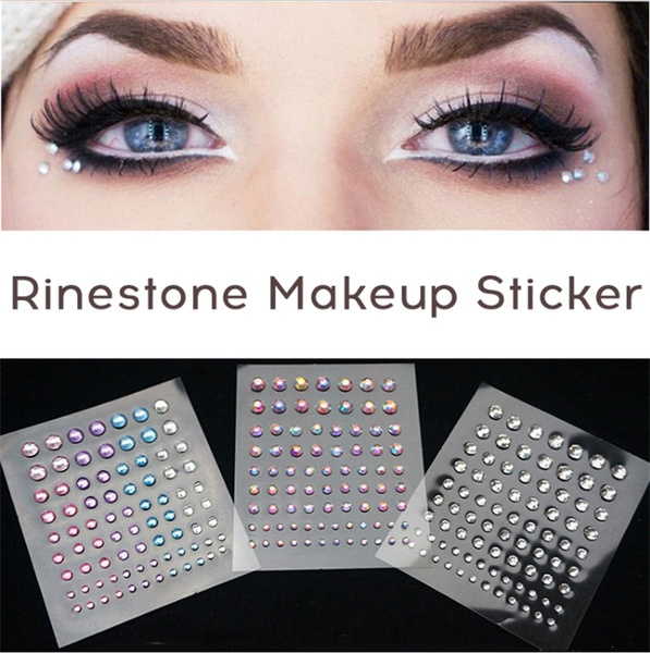 Face Stickers Crystal Tattoo Sticker Eyes Sticker Face Decoration Diamond  Party