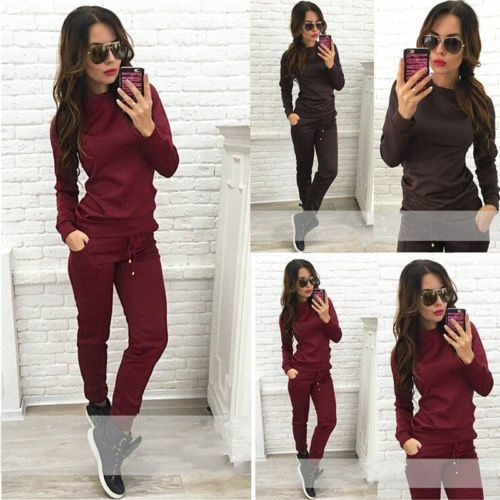 Women Tracksuit Hoodies Sweatshirt 