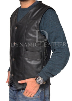 Vest, Fashion, Men's vest, leather