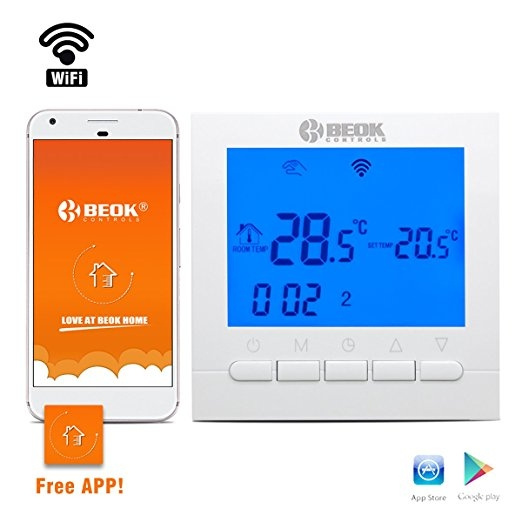 azufre Si Dempsey Beok BOT-313 WiFi Gas Boiler Thermostat Programmable LCD Room Temperature  Controller, Free APP! Remote Online Control by Smartphone, AC220V 3A | Wish