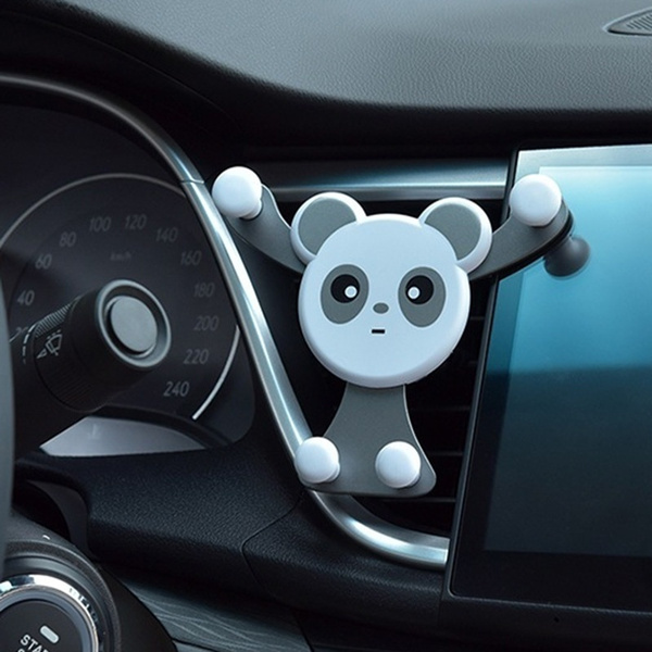 Novelty Cute Bear Holder Car Air Vent Holder Car Accessories Outlet  Smartphone Holder Mobile Phone Stand Universal No Magnetic Car Phone Holder