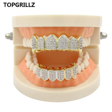 Cubic Zirconia, Grill, hip hop jewelry, fang