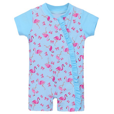 pink, toddlerchildrenswimwear, 可愛い, flamingo