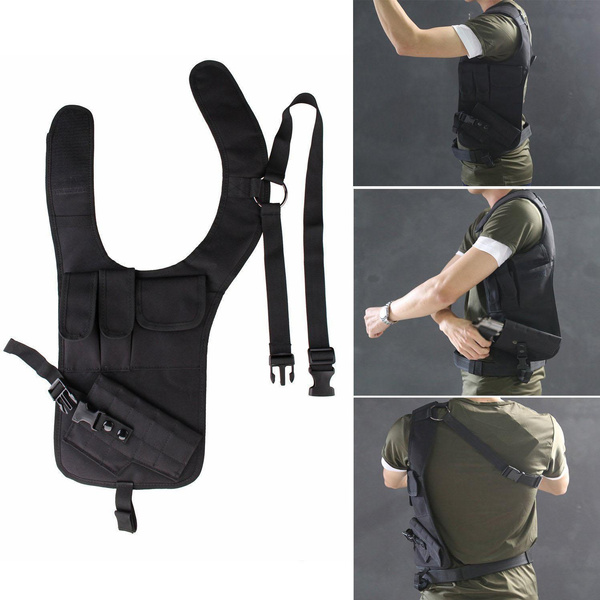 Double Draw Shoulder Holster Concealed Underarm Carry Adjustable Pistol Holster