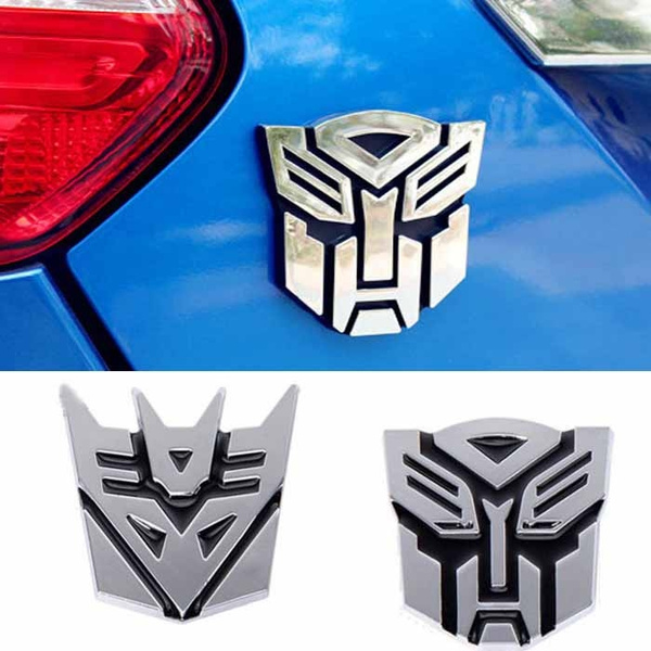 3D Logo Protector Transformers Autobot Emblem Badge Self-adhesive Metal Car  Sticker