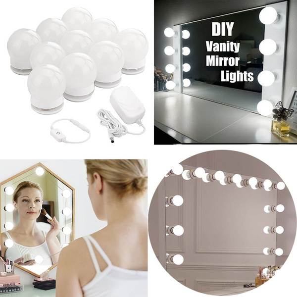 Led Vanity Mirror Lights Kit Mrah, Hollywood Style Vanity Mirror Sets