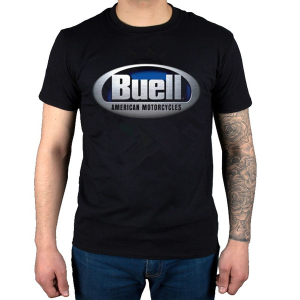 Fashion Buell American Motorcycles T shirt Classic Black T Shirt