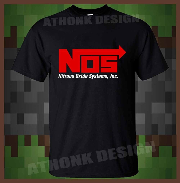 Fashion Man New Nos Nitrous Oxide Systems Red Logo T shirt O Neck Tee