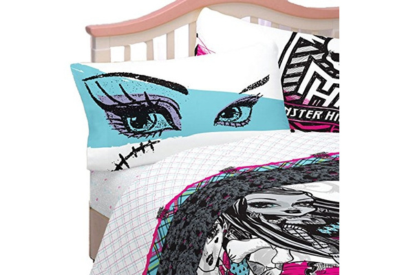 3pc Monster High Twin Bed Sheet Set, Twin Monster Bedding