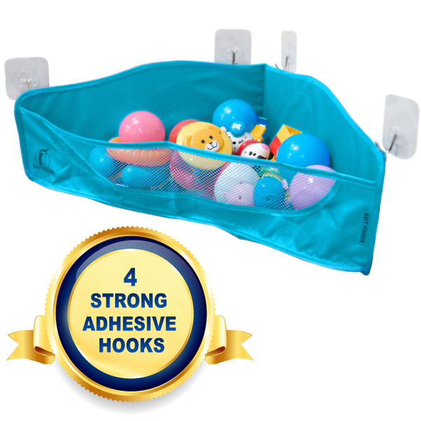 Bath Toy Storage 4 Strong Adhesive, Hook To Hang Baby Bathtub