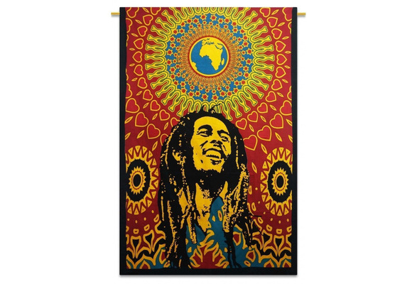 39Z-8XO-39X Bob Marley Third Eye Export Decorative Bob Marley One World Tapestry Wall Decor/Ethnic Wall Hanging Art/Hippie Wall Art/Boho Poster 
