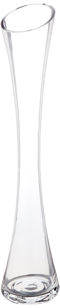 16 by 14.5-Inch VUS0316 WGV Clear Bud Glass Vase/Maria Vase with Slant Opening 