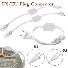EU Plug Wide Connector for High Voltage 220V 5050 LED Strip Light