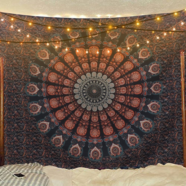Flower Print Mandala Tapestry Bohemian Hippie Wall Hanging Background Fabric Home Decor Wish - Wall Hanging Tapestry Hippie Flower Print Mandala Tapestry Bohemian Hippie Wall Hanging Background Fabric Home Decor Wish - Wall Hanging Tapestry Hippie