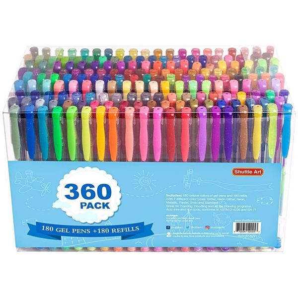 50 Colors Gel Pens with 50 Refills Gel Pen Set for Adult Coloring Books Drawing Doodling Art Markers Lineon 100 Pack Gel Pens Set 