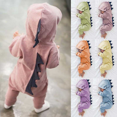 New Fashion Baby Hooded Romper Casual Children One-piece Cute Baby Hoodies Dinosaurs Rompers Baby Romper