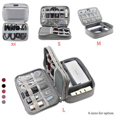 Multi-functional Business Travel USB Cable Bag Organizer Electronics Storage Bag Case Digital Gadget Oxford Zipper Package Bag S/M/L
