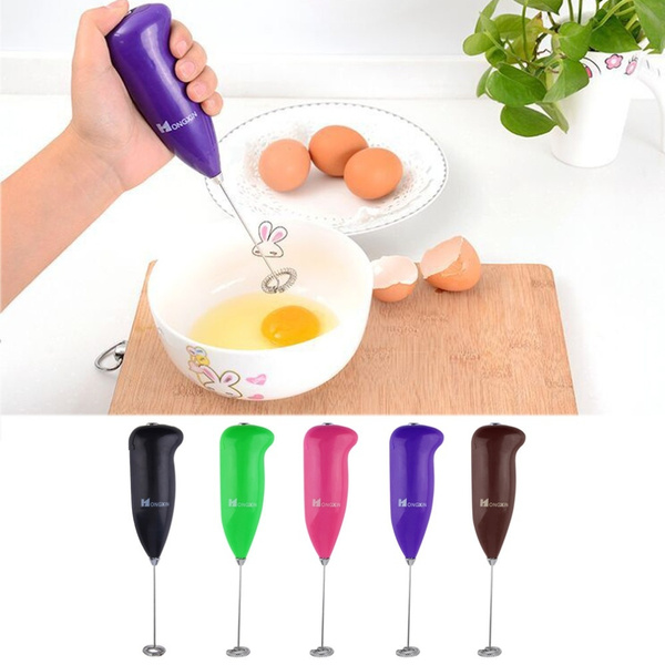 Mini Coffee Mixer Milk Frother Stainless Steel Electric Beater