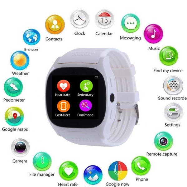 T8 Bluetooth Smart Watch With Camera Music Player Facebook Whatsapp Sync  SMS Smartwatch Support SIM TF Card For Android|Lover's Watches| - AliExpress