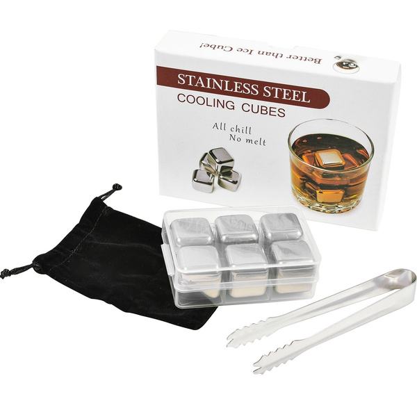 Stainless Steel Reusable Ice Cubes Chilling Stones Cooling Cube