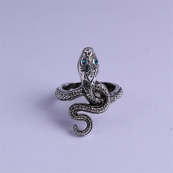 coveted silver serpent ring