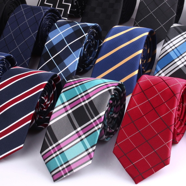 6cm Width Mens Ties New Fashion Plaid Neckties Corbatas Gravata ...