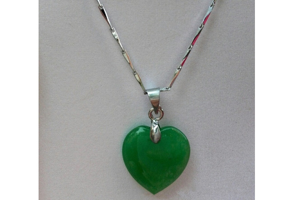 heart shaped jade necklace