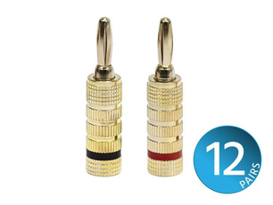 Plug, goldplated, bananaplug, gold