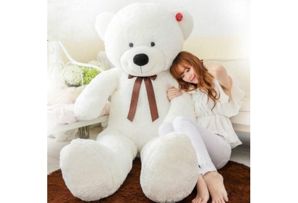47'' Giant White Teddy Bear Big Huge Kids Stuffed Animal Large Soft Plush Toy 